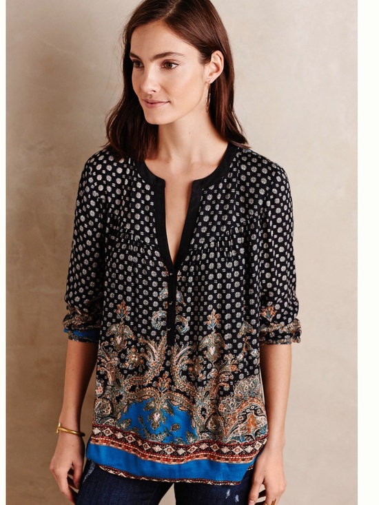 Anthropologie Tops - Anthropologie Stanza Peasant Blouse